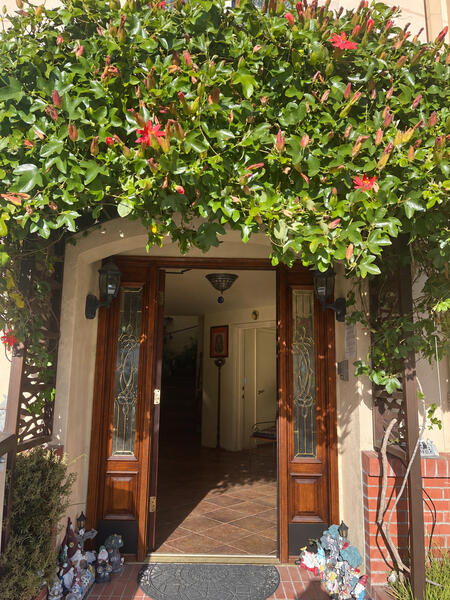 Welcoming front entrance to the home-based daycare