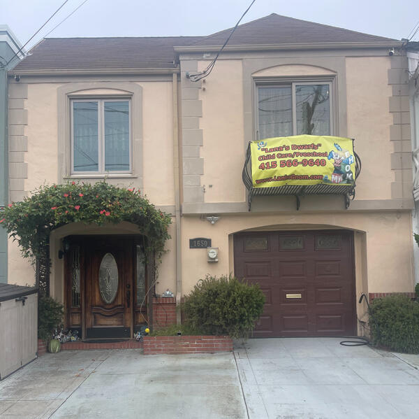 Front entrance of Lana’s Sunset Preschool in San Francisco’s Sunset District