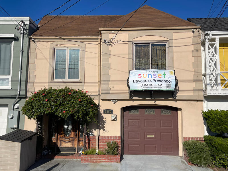 Front entrance of Lana’s Sunset Preschool in San Francisco’s Sunset District